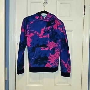 Kids blue and pink pullover hoodie